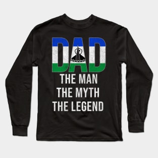 Basotho Dad The Man The Myth The Legend - Gift for Basotho Dad With Roots From Basotho Long Sleeve T-Shirt